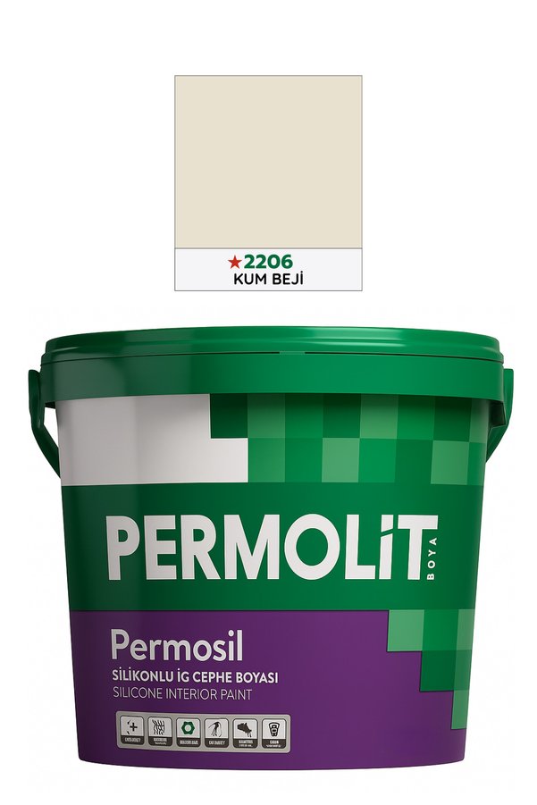 Permolit Permosil Silikonlu Silinebilir Su Bazlı İç Cephe Boyası | 3.5 Kg - 10 Kg - 20 Kg