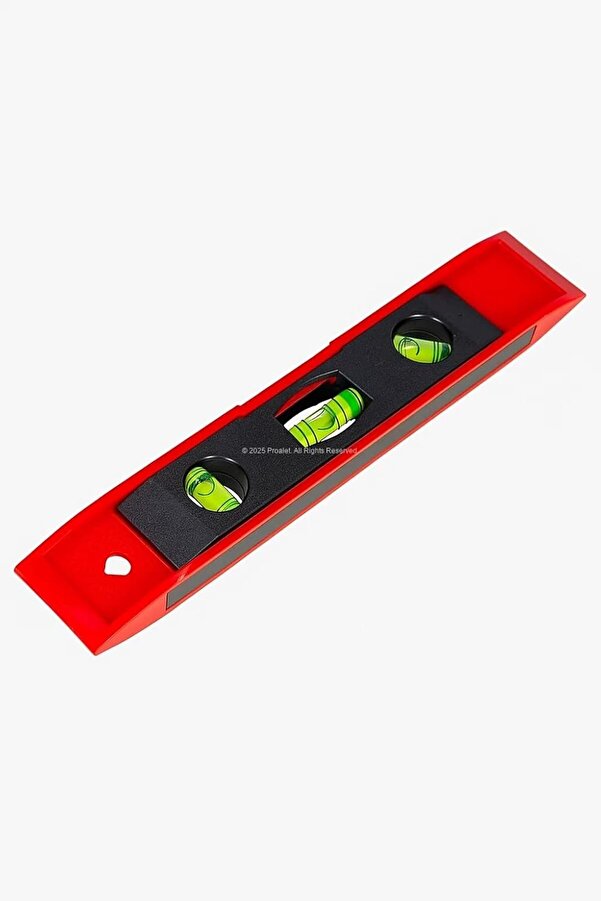 Snshop Mi̇ni̇ Su Terazi̇si̇, 23 Cm, Mıknatıslı, Kompakt Su Terazi̇si̇, Plasti̇k Gövde, Hassas Ölçü