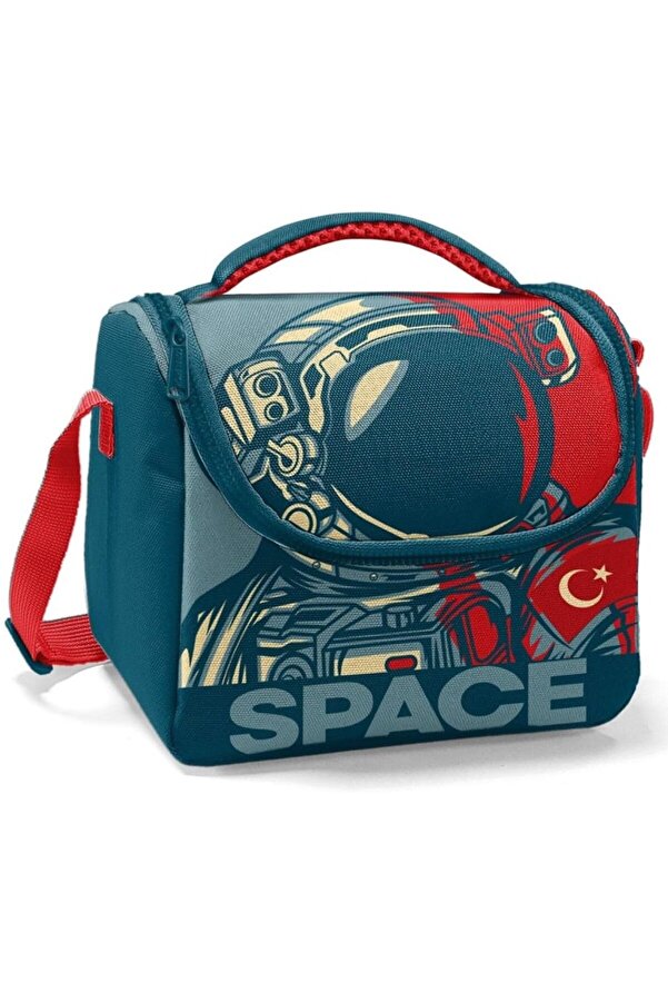 Modashi̇ne Yeşi̇l Baskılı Erkek Çocuk Okul Beslenme Ve Pi̇kni̇k Çantası Modascope 1014773