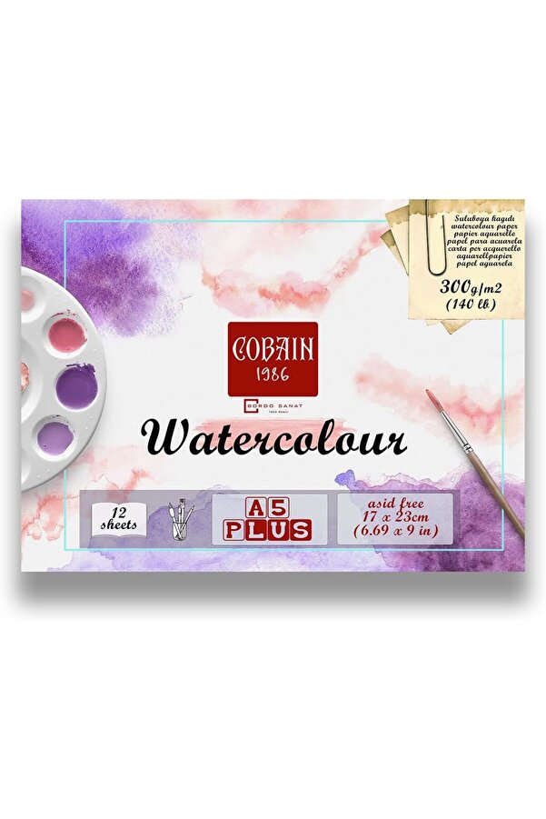 Modashi̇ne Sanat Demi̇r 1986 Sulu Defteri̇ 12 Yaprak 300Gr Watercolour (A5 17X23Cm) Modascope 1014773