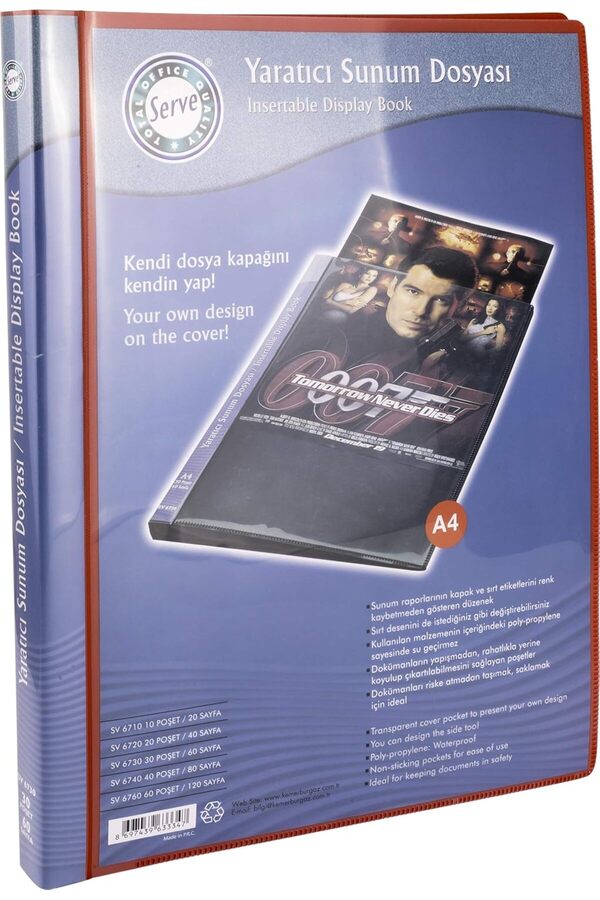 Modashi̇ne Sunum Dosyasi̇ Kırmızı 30Lu Modascope 1014773