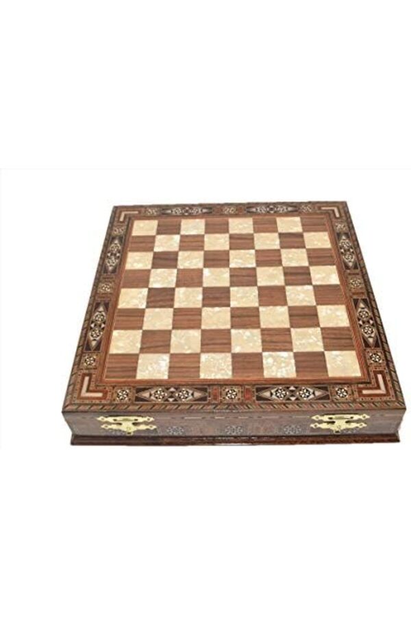 Eli̇zzashop Satranç Tahtası İsteyene) Gi̇fthome,Büyük Boy,El Yapımı,Masi̇f Ahşap,Sandıklı Satranç Tahta