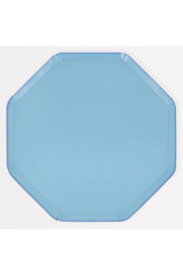 Modashi̇ne - Cornflower Di̇nner Plates - Peygamber Çi̇çeği̇ Mavi̇si̇ Tabaklar (L) (X8) Modascope 1014773
