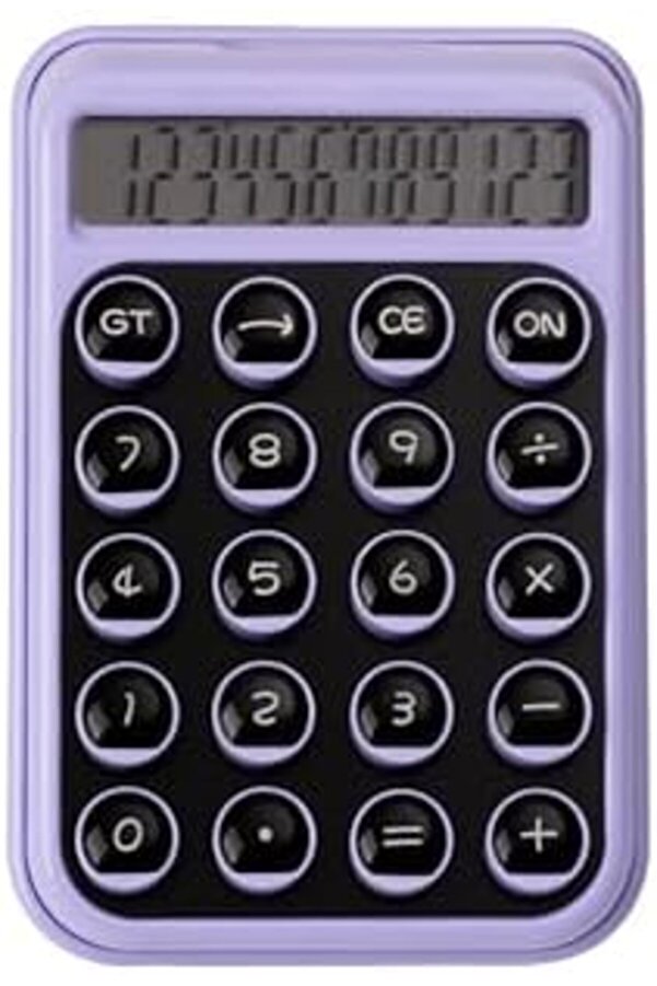 Modashi̇ne Renkli̇ Ve Işık Enerji̇li̇ Hesap Maki̇nesi̇ - Bl2122 (Mor) Modascope 1014773