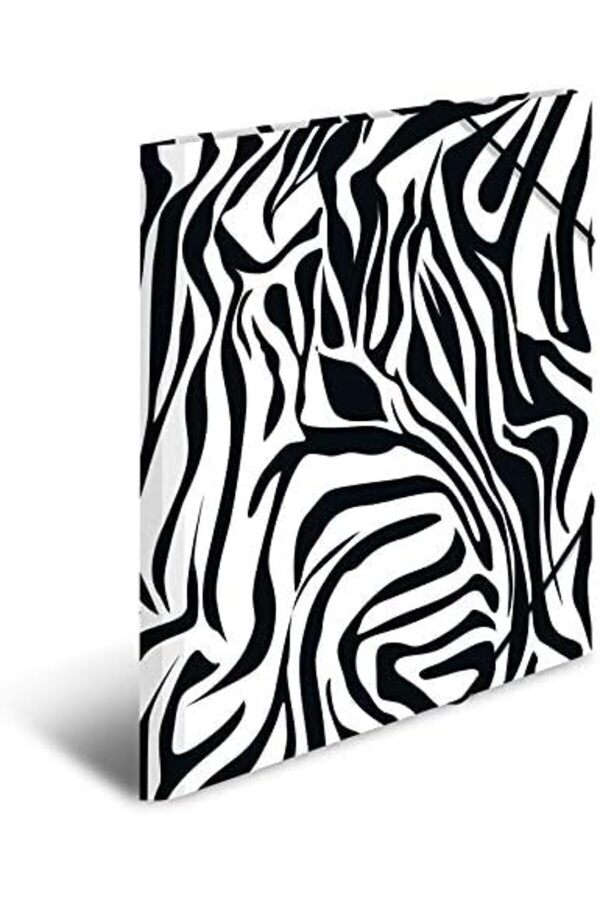 19687 Dosya Dosyası Dın A4 Hayvan Baskılı Zebra 3 Lü Set, Sağlam Karton, Baskılı İç