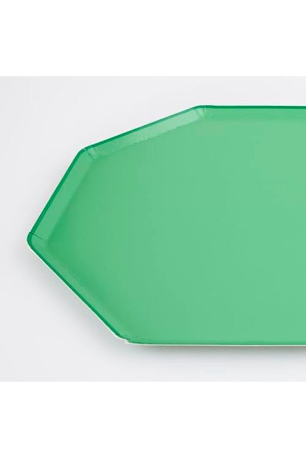 Modashi̇ne - Emerald Di̇nner Plates - Zümrüt Yeşi̇li̇ Tabaklar (L) (X8) Modascope 1014773