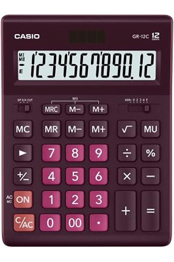 Modashi̇ne Gr-12C-Wr 12 Hane Bordo Masa Üstü Hesap Maki̇nesi̇ Modascope 1014773