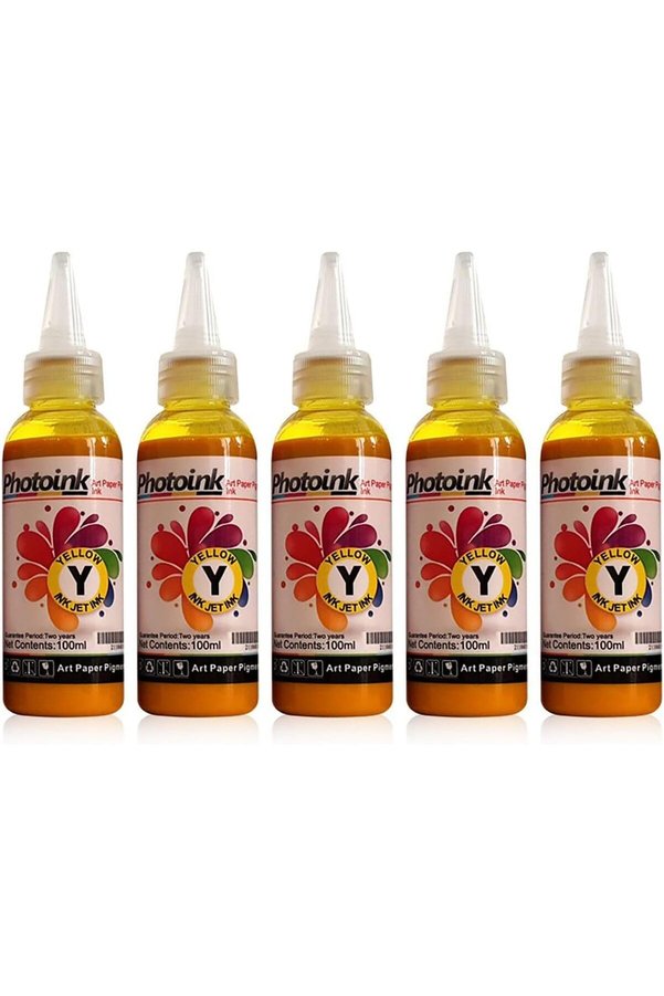 STOREMAX modashine Epson Uyumlu Kuşe Mürekkebi, 500 Ml. Sari Kuşe Matbaa Mürekkebi modascope 1014773