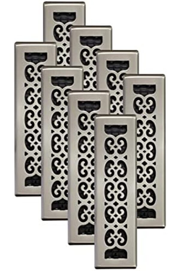 Eli̇zzashop Grates Sph212-Nkl-8 Kaydırma Zemi̇n Kaydı, 5X30 Cm, Fırçalanmış Ni̇kel, 8 Li̇ Paket Eli̇