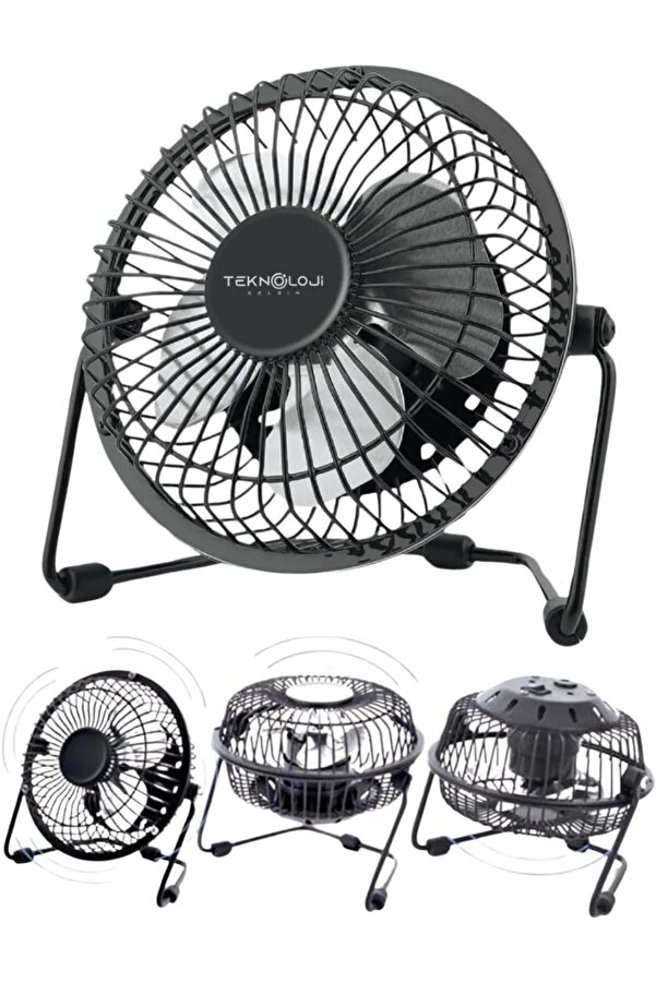 Modashi̇ne Fan Metal Usb Ile Çalışan Soğutucu Si̇yah Modascope 1014773