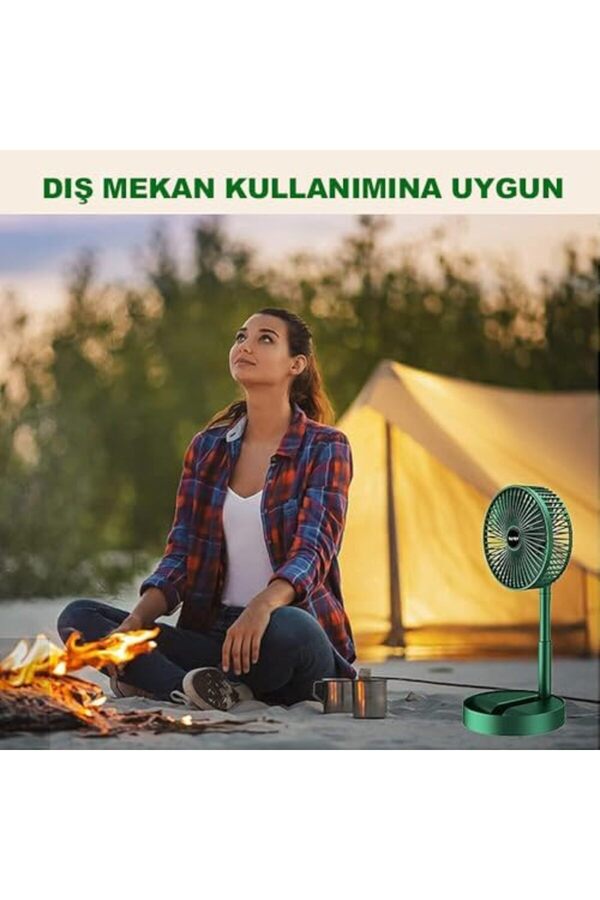 Modashi̇ne Masaüstü Şarjlı Yükselebi̇len Fan Soğutucu Fan Kli̇ma Seri̇nleti̇ci̇ 3 Kademeli̇ Hız Ayarı Asort