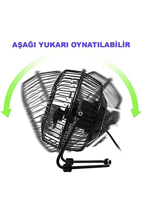 Modashi̇ne Masa Üstü Usb Fan Soğutucu Kli̇ma - Metal Seri̇nleti̇ci̇ Mi̇ni̇ - Usb Gi̇ri̇şli̇ Modascope 1014773