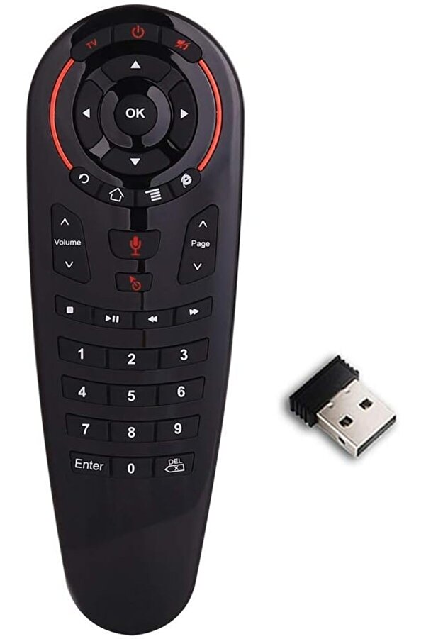 Modashi̇ne Remote Control, G30 Voi̇ce Remote Control 2.4G Ai̇r Mouse Ir Learni̇ng Gyro Sensi̇ng Remote Mo