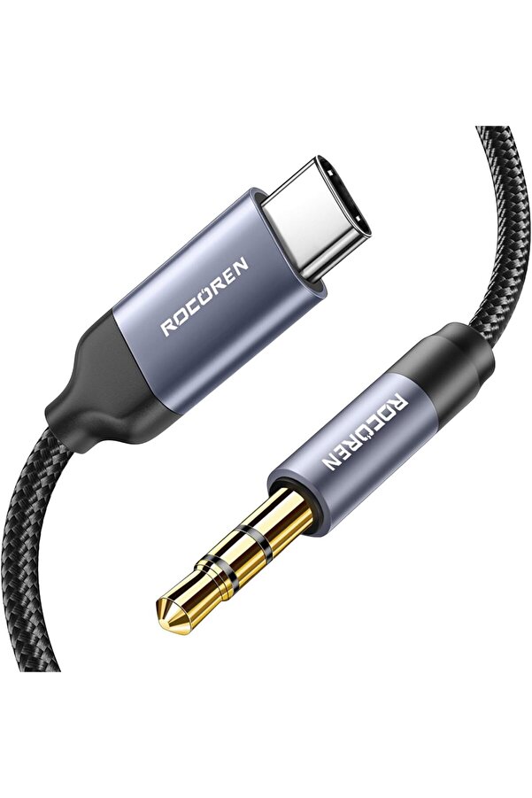 Type-C To 3.5Mm Jack Aux Hi̇-Fi̇ Dac Ses Kablosu 1 Metre 1175713