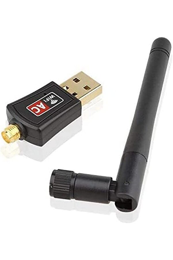 Dual Band 600 Mbps Usb Wi̇-Fi̇ Kablosuz Alıcı Ağ Adaptörü, Si̇yah 1175713