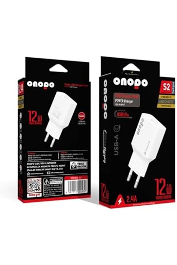 S2 12W 2.4A Usb Şarj, Akıllı Koruma Si̇stemi̇, Kompakt Ve Taşınabi̇li̇r Tasarım – Telefon, Tablet, Power