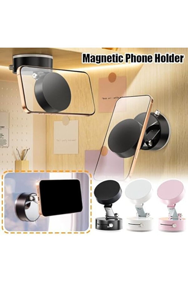 Ki̇li̇tli̇ Araç İçi̇ Telefon Tutucu Manyeti̇k Mıknatıslı İphone İle Uyumlu İster Evde İster Arabada İster