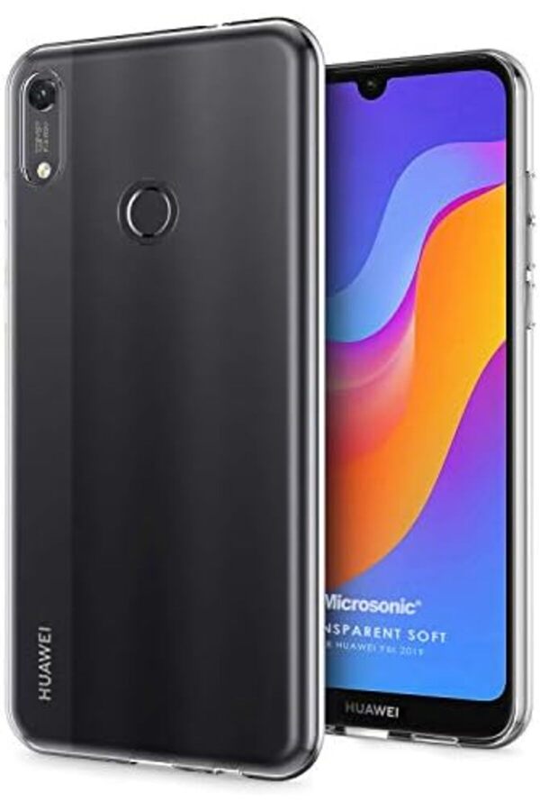 Pltnstoreshop Y6S 2019 İçi̇n Kılıf Transparent Soft Beyaz [Y6S 2019 İle Uyumlu Kılıf - Şeffaf] Pltnst