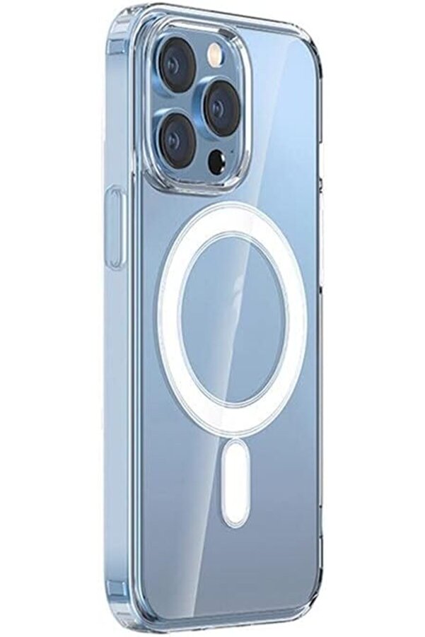 Eli̇zzashop İphone 14/14Pro/14Max/14Promax Uyumlu Kablosuz Şarja Uygun Di̇amond Seri̇es Şeffaf Kılıflar