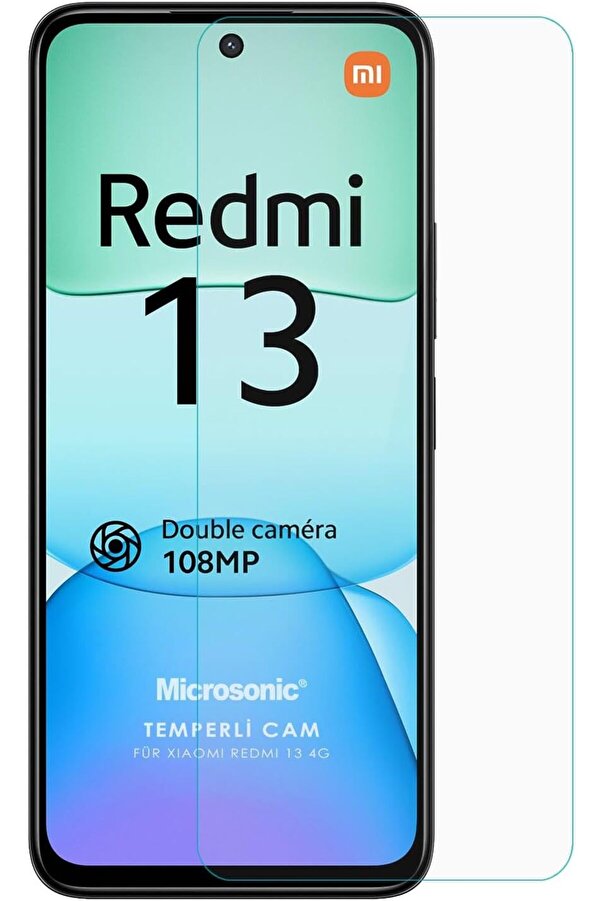 13 4G Tempered Glass Cam Ekran [ 13 4G İle Uyumlu Ekran - Şeffaf] 1014773