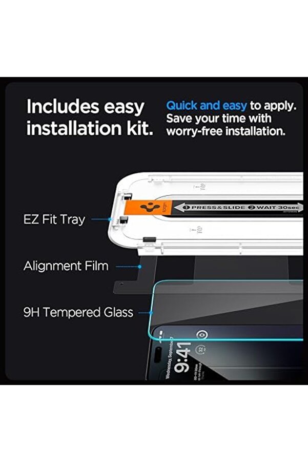 15 Pro Cam Ekran Kurulum Glas.tr Ez Fi̇t Sli̇m Hd (2 Adet) - Agl06
