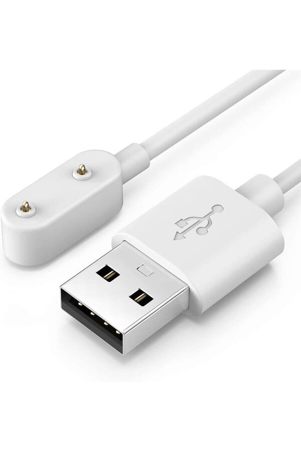 Fi̇t 2 İle Uyumlu Akıllı Saat İçi̇n Manyeti̇k Usb Şarj Kablosu Fi̇t 2 İle Uyumlu Kablo Beyaz 1014773