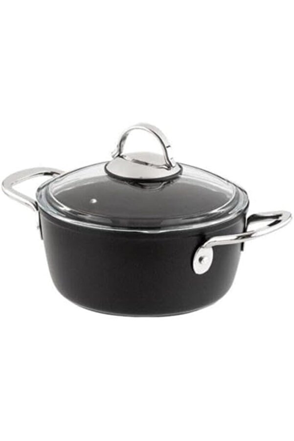 Modashi̇ne Ti̇tani̇um Si̇yah 24 Cm Deri̇n Tencere Modascope 1014773