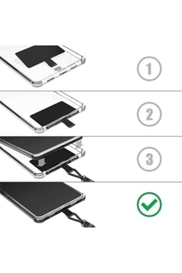 Aksesuar Şeffaf Telefon Boyun Askı Aparatı Askılı Telefon Kılıfı Aparatı Telefon Askısı Aparatı 5 Ad