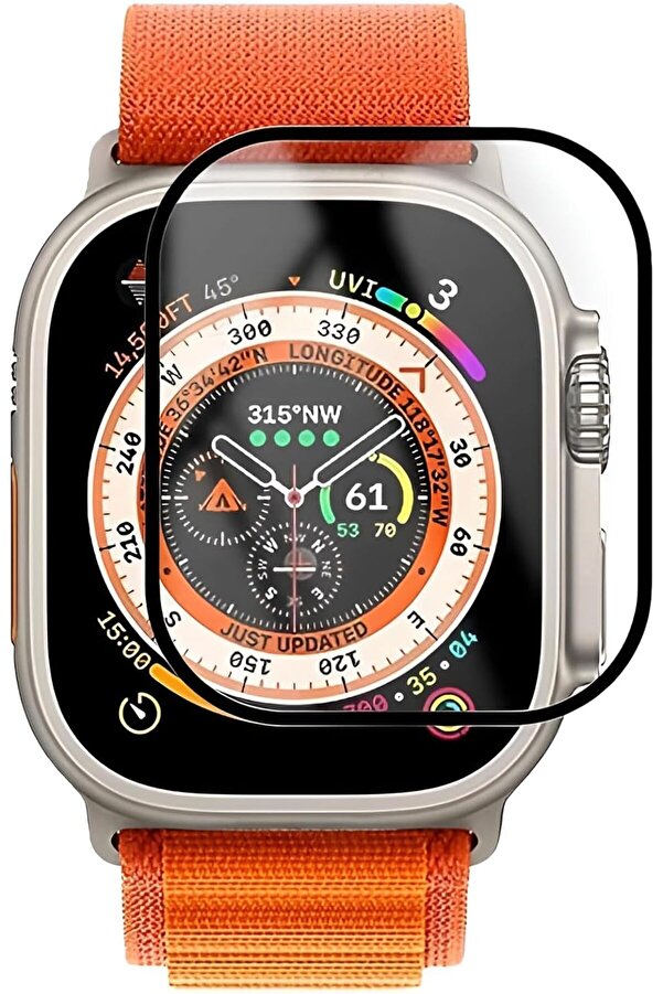 Ultra İle Uyumlu 49Mm İçi̇n Cam Ekran Darbelere Ve Çi̇zi̇lmelere Karşı Dayanıklı Ultra Güçlü Koruma 10