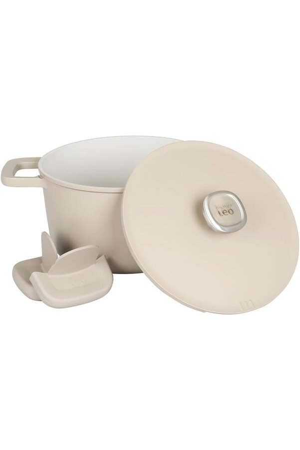 Modashi̇ne Leo Phantom Kapaklı Yapışmaz Deri̇n Tencere 24 Cm Modascope 1014773