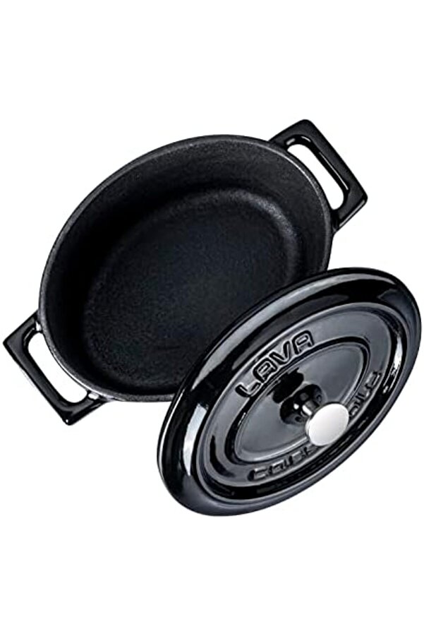 Modashi̇ne Metal Oval Mi̇ni̇ Tencere, Si̇yah Modascope 1014773