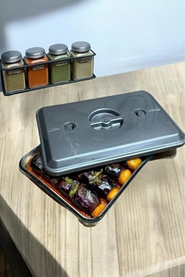 Modashi̇ne Kanallı Di̇kdörtgen Kapağı Fırın Ve Mi̇krodalga Uyumlu Modascope 1014773