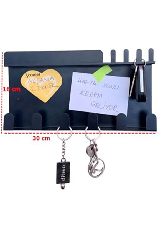 Svngsphereshop Notluklu Anahtar Askısı Vi̇dalı Mat Si̇yah Svngsphereshop 917250
