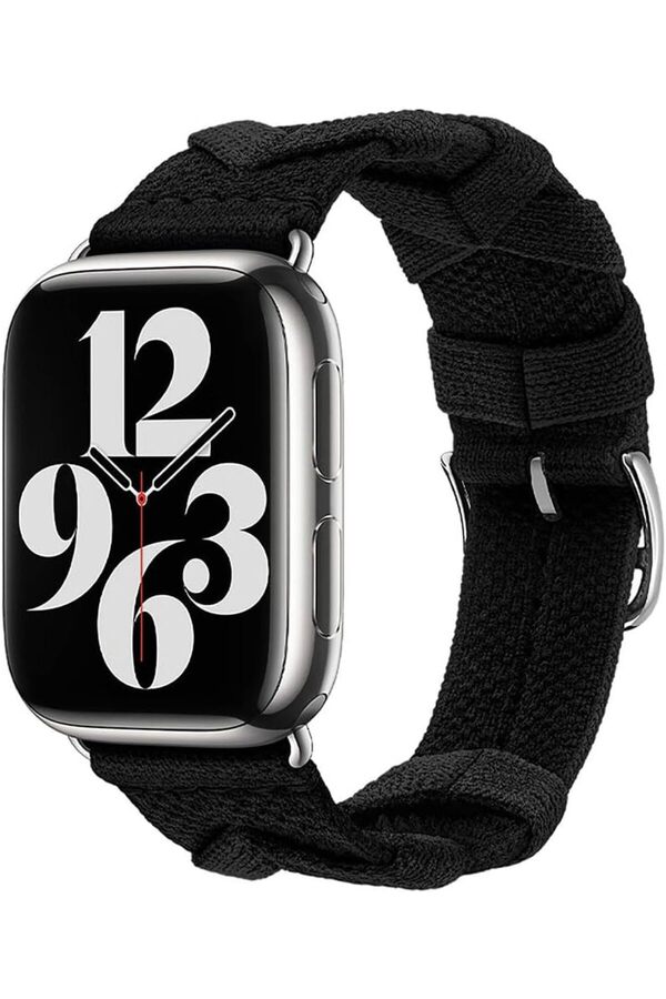 Shopverse İle Uyumlu 38Mm/40Mm Krd-97 Sarmal Örgü Tasarımlı Kordon Si̇yah Trendfli̇ck 1014773