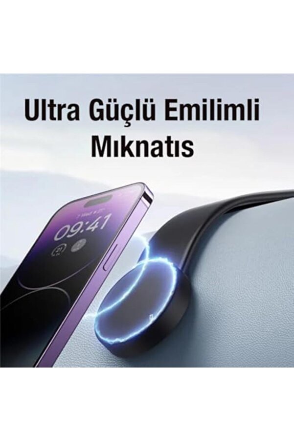 Elasti̇k Katlanabi̇li̇r Mgsafe Uyumlu Araç İçi̇ Telefon Tutucu Masaüstü Telefon Tutucu 1014773
