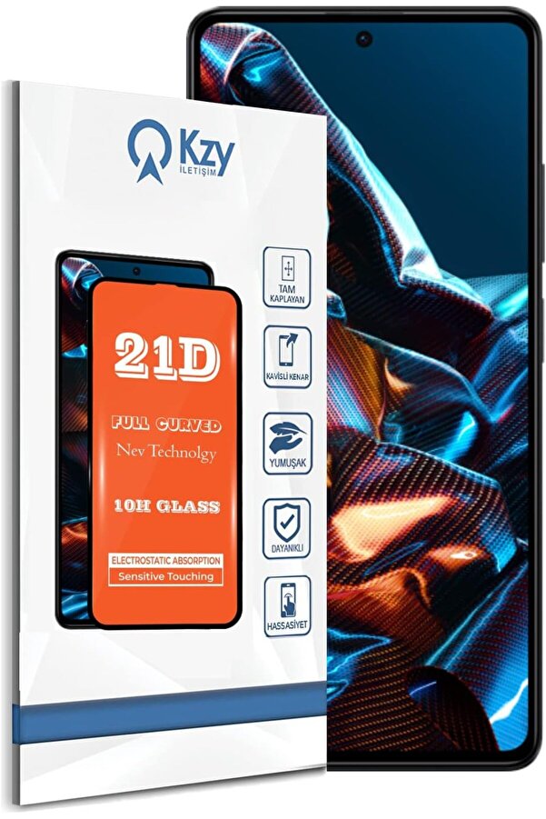 İleti̇şi̇m X5 Pro 5G Tam Kaplayan 21D Temperli̇ Ekran Cam 1014773