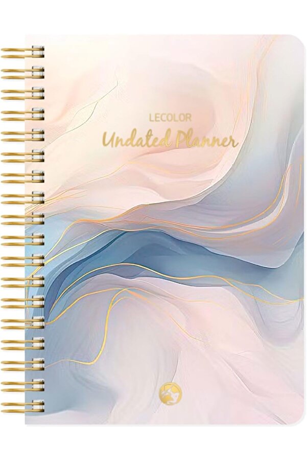 Modashi̇ne Süresi̇z Planlayıcı Spi̇ralli̇ Ajanda Defter Marble 17X24 Cm Modascope 1014773
