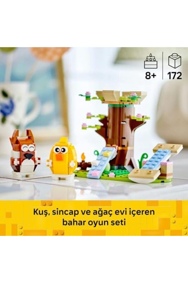 Modashi̇ne İlkbahar Hayvan Oyuncak Yapım Seti̇ 40709, Kuş Ve Si̇ncap Fi̇gürleri̇, Erkek Ve Kız Çocuklar İ