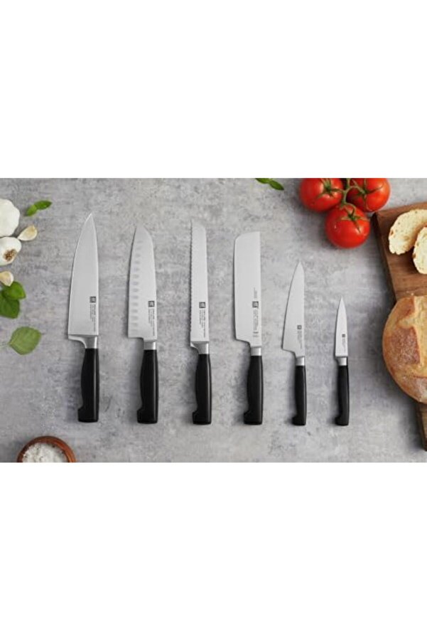 Modashi̇ne Four Starsantoku Bıçağı, 18 Cm, Oluklu Kenar Modascope 1014773