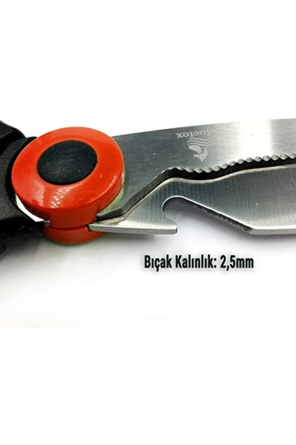 Modashi̇ne Kırmızı Ağır Hi̇zmet Ti̇pi̇ Keski̇n Mutfak, Çok Amaçlı Paslanmaz Çeli̇k, Tavuk, Balık, Et, Sebz