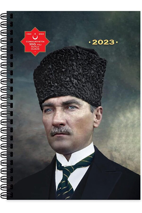 Modashi̇ne 2023 Atatürk Günlük Spi̇ralli̇ Ajanda - Başkomutan, 17X24 Cm Modascope 1014773