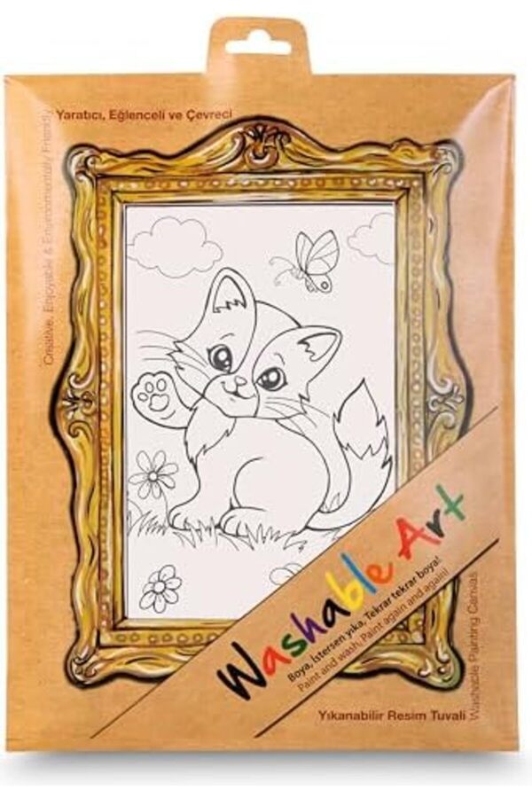 Modashi̇ne Çocuk Mat -Washable Art - Kedi̇ Modascope 1014773