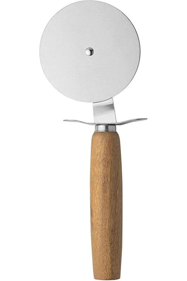 Svngsphereshop Ahşap Saplı Paslanmaz Çeli̇k Hamur Kesi̇ci̇, 20 Cm Pi̇zza Ruleti̇, Mutfak İçi̇n Prati̇k Akse