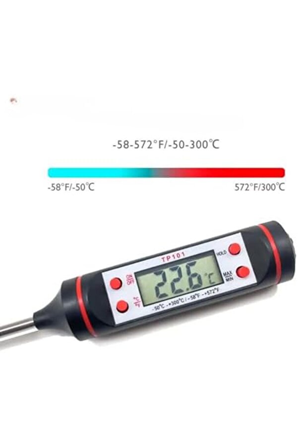 Modashi̇ne Gıda Termometresi̇, Mutfak Termometresi̇, Geni̇ş Alanı, -50 °C (-58 °F) 300 °C Ye Kadar