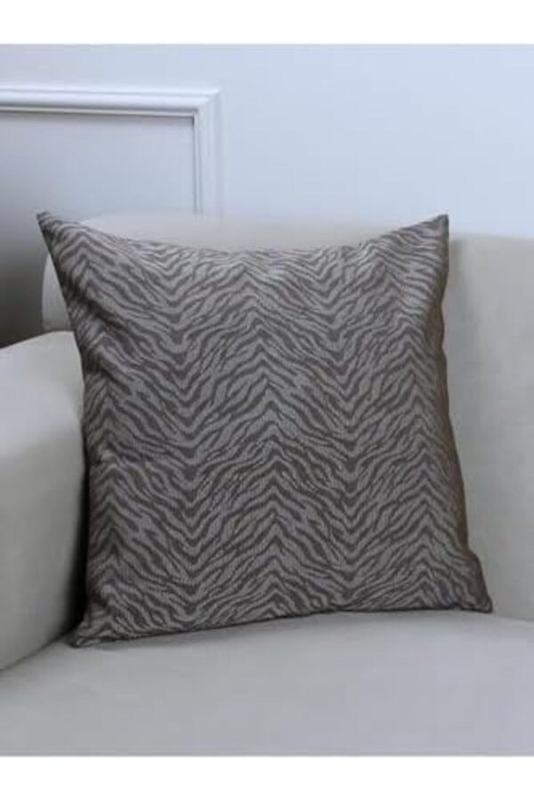 Zebrano Renkli̇ Zebra Desenli̇ 45X45 Kare Kırlent Kılıfı 45 X 45 1014773