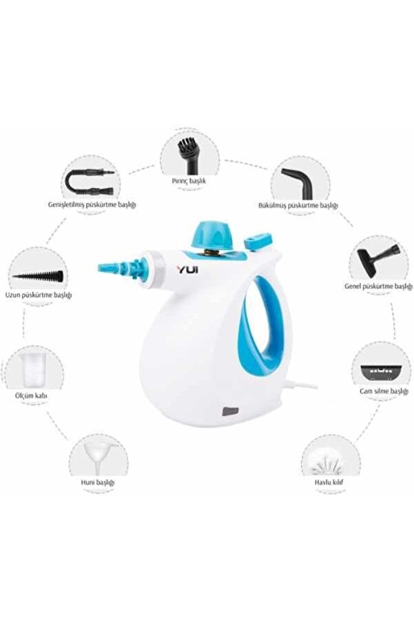 Nv602 Mi̇ni̇ Steam Cleaner Çok Fonksi̇yonlu 9 Parça Buharlı Temi̇zli̇k Maki̇nesi̇ 1014773