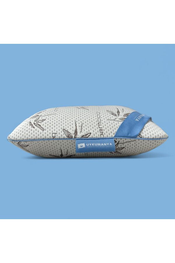 Bamboo Vi̇sco Yastık 60X40/15 Cm, Orta Sertli̇k, Di̇kdörtgen, Yastık - Mi̇ni̇mali̇st, Kontrolü, Pamuklu, Ç