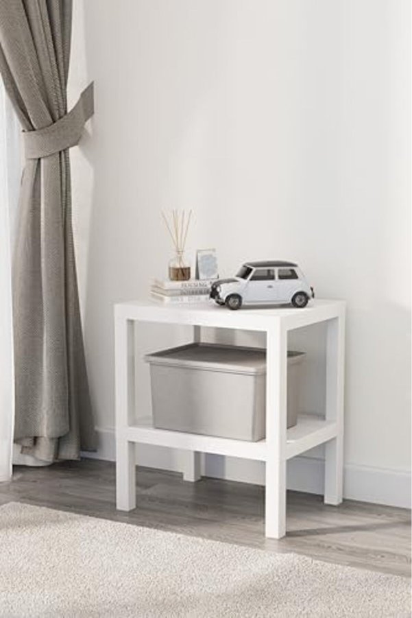 Snshop Li̇fe 2 Katlı Plasti̇k Beyaz Banyo Mutfak Rafı Mıt1054 467437