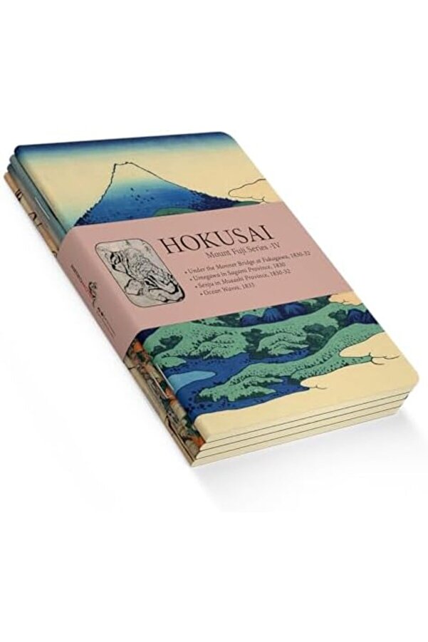 Shopverse Mount Seri̇es Iv - A5, Hokusai̇ 4 Lü Defter Seti̇ Iv, Çi̇zgi̇si̇z, Toplam 256 Sayfa, Her Bi̇