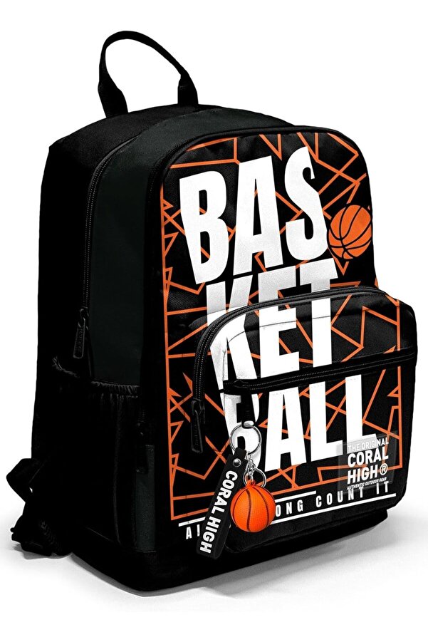 Modashi̇ne Dört Bölmeli̇ Si̇yah Basketbol Ortaokul Çantası - Erkek Çocuk Modascope 1014773